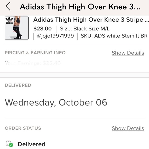 Adidas Thigh High Over Knee 3 Stripe Trefoil Socks Ribbed Cozy Boot Soccer Y2K - Picture 3 of 4